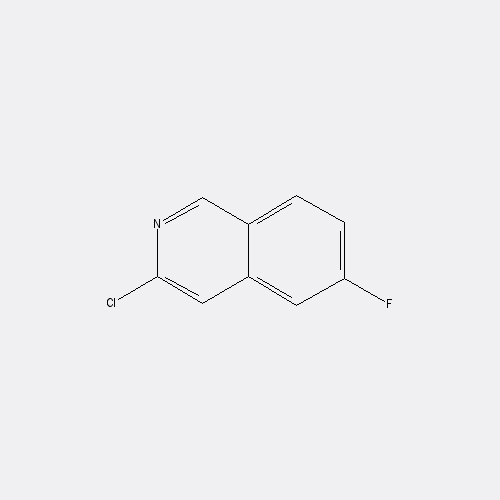 Chemical structure of 3-Chloro-6-fluoroisoquinoline