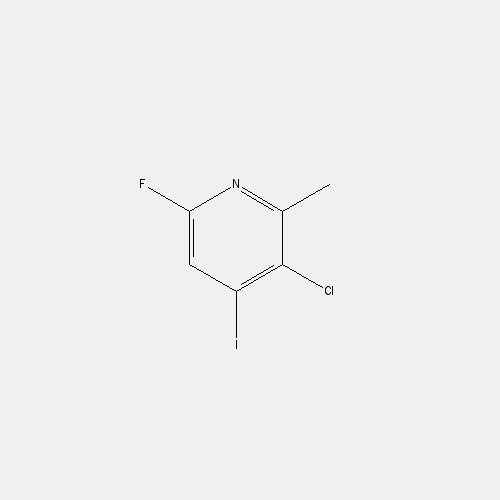 Chemical structure of 3-CHLORO-6-FLUORO-4-IODO-2-PICOLINE