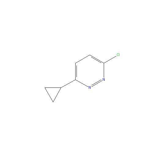 Chemical structure of 3-Chloro-6-cyclopropylpyridazine