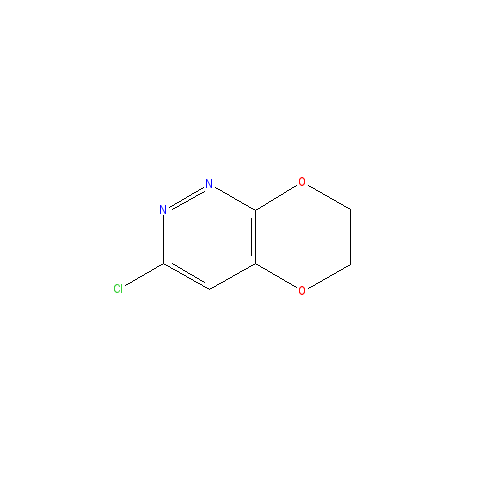 Chemical structure of 3-Chloro-6,7-dihydro-[1,4]dioxino[2,3-c]pyridazine
