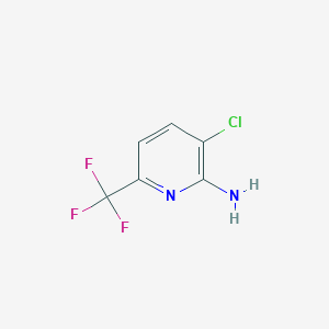 Chemical structure of 3-Chloro-6-(trifluoromethyl)pyridin-2-amine
