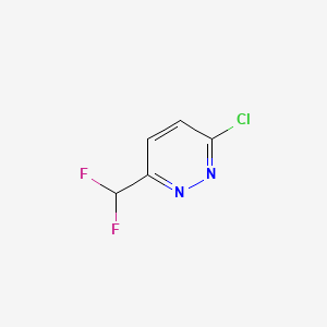 Chemical structure of 3-Chloro-6-(difluoromethyl)pyridazine