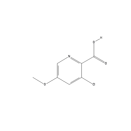 Chemical structure of 3-Chloro-5-methoxypicolinic acid