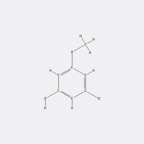 Chemical structure of 3-chloro-5-methoxyphenol