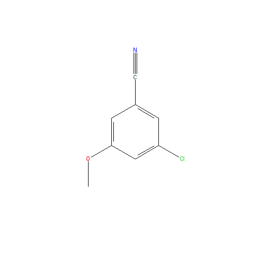 Chemical structure of 3-Chloro-5-methoxybenzonitrile