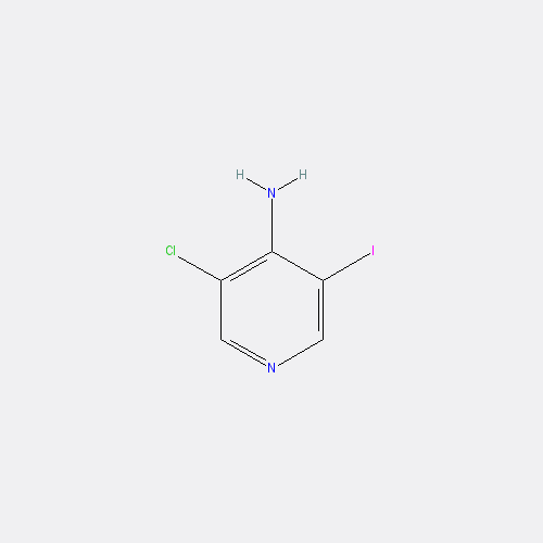 Chemical structure of 3-Chloro-5-iodopyridin-4-amine