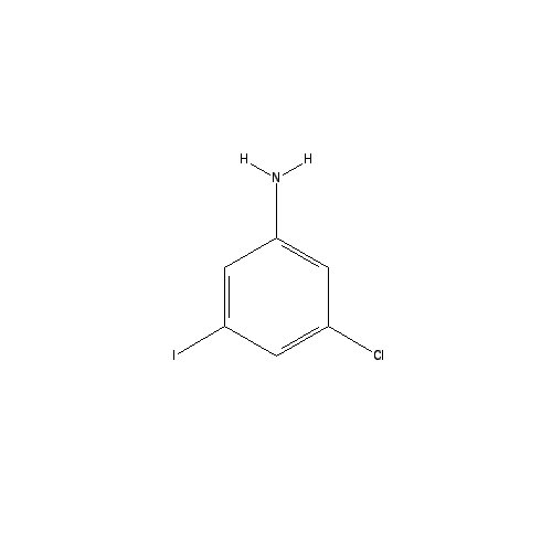 Chemical structure of 3-Chloro-5-iodoaniline