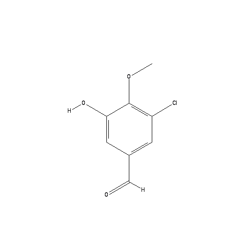 Chemical structure of 3-Chloro-5-hydroxy-4-methoxybenzaldehyde