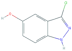 Chemical structure of 3-Chloro-5-hydroxy-1H-indazole