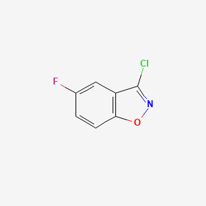 Chemical structure of 3-Chloro-5-fluorobenzo[d]isoxazole