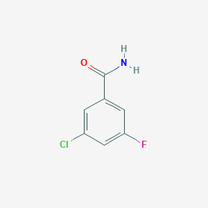 Chemical structure of 3-Chloro-5-fluorobenzamide