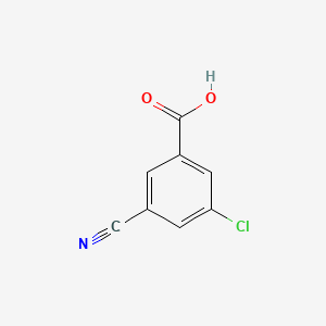 Chemical structure of 3-Chloro-5-cyanobenzoic acid