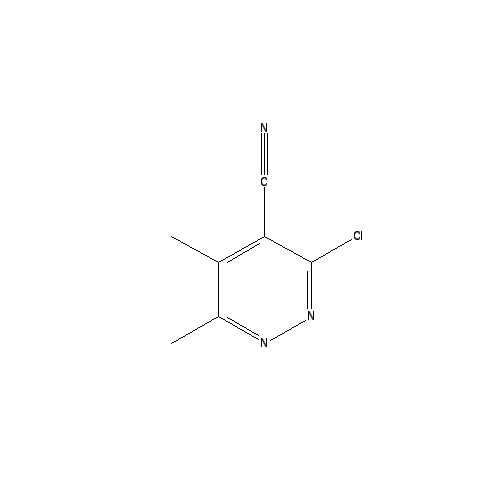 Chemical structure of 3-Chloro-5,6-dimethylpyridazine-4-carbonitrile