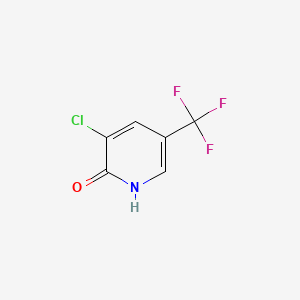 Chemical structure of 3-Chloro-5-(trifluoromethyl)pyridin-2-ol