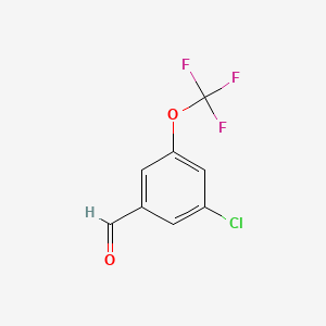 Chemical structure of 3-Chloro-5-(Trifluoromethoxy)Benzaldehyde