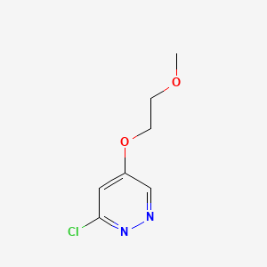 Chemical structure of 3-Chloro-5-(2-methoxyethoxy)pyridazine