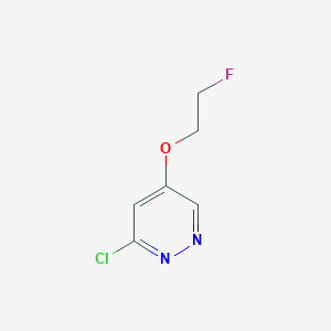 Chemical structure of 3-Chloro-5-(2-fluoroethoxy)pyridazine