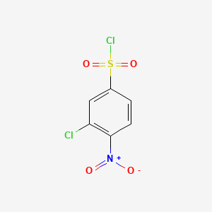 Chemical structure of 3-Chloro-4-nitrobenzene-1-sulfonyl chloride