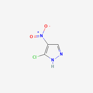 Chemical structure of 3-Chloro-4-nitro-1H-pyrazole