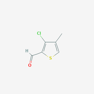 Chemical structure of 3-Chloro-4-methylthiophene-2-carbaldehyde