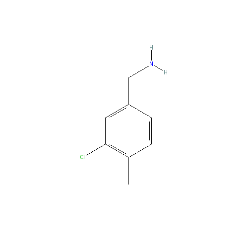 Chemical structure of 3-Chloro-4-methylbenzylamine