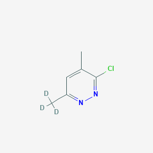 Chemical structure of 3-Chloro-4-methyl-6-(methyl-d3)-pyridazine