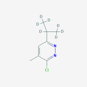 Chemical structure of 3-Chloro-4-methyl-6-(iso-propyl-d7)-pyridazine