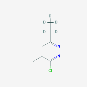 Chemical structure of 3-Chloro-4-methyl-6-(ethyl-d5)-pyridazine