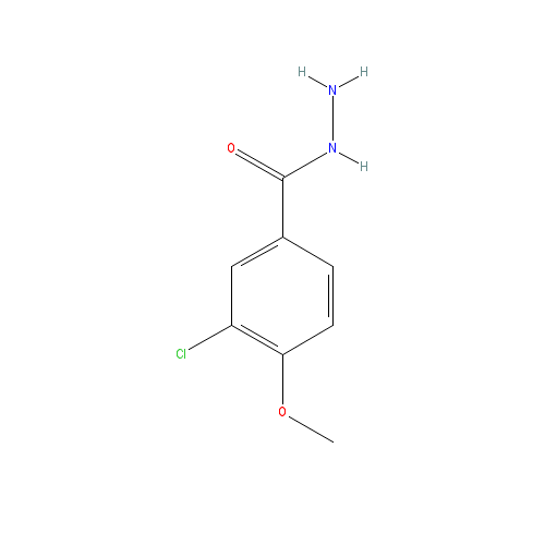 Chemical structure of 3-Chloro-4-methoxybenzohydrazide