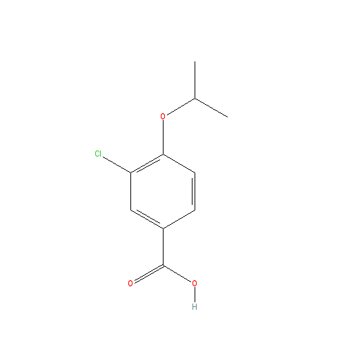 Chemical structure of 3-Chloro-4-isopropoxybenzoic Acid