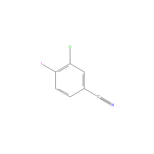 Chemical structure of 3-Chloro-4-iodobenzonitrile