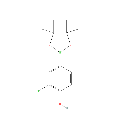 Chemical structure of 3-Chloro-4-Hydroxyphenylboronic Acid Pinacol Ester