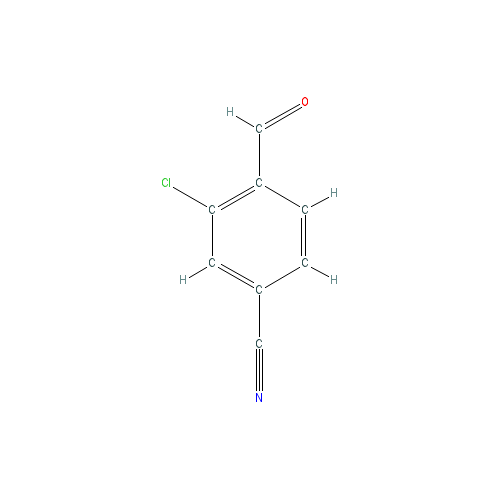 Chemical structure of 3-Chloro-4-formylbenzonitrile
