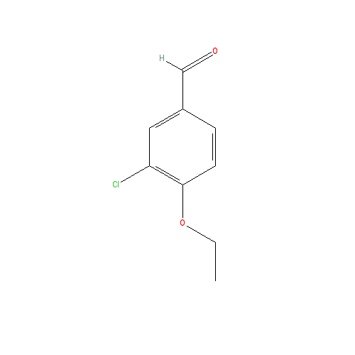 Chemical structure of 3-Chloro-4-ethoxybenzaldehyde