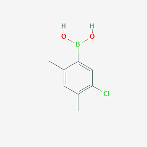 Chemical structure of 3-Chloro-4,6-dimethylphenylboronic acid