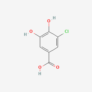 Chemical structure of 3-Chloro-4,5-dihydroxybenzoic acid