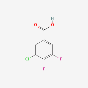 Chemical structure of 3-Chloro-4,5-difluorobenzoic acid