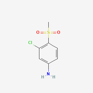 Chemical structure of 3-Chloro-4-methanesulfonylaniline