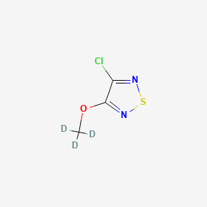 Chemical structure of 3-Chloro-4-(methoxy-d3)-1,2,5-thiadiazole