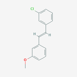 Chemical structure of 3-Chloro-3'-methoxystilbene