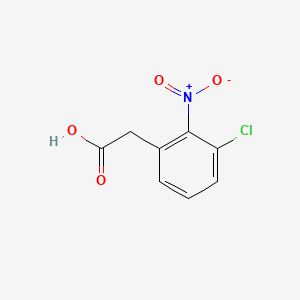 Chemical structure of 3-Chloro-2-nitrophenylacetic Acid
