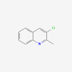 Chemical structure of 3-Chloro-2-methylquinoline