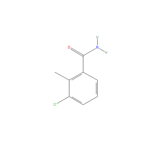 Chemical structure of 3-Chloro-2-methylbenzamide