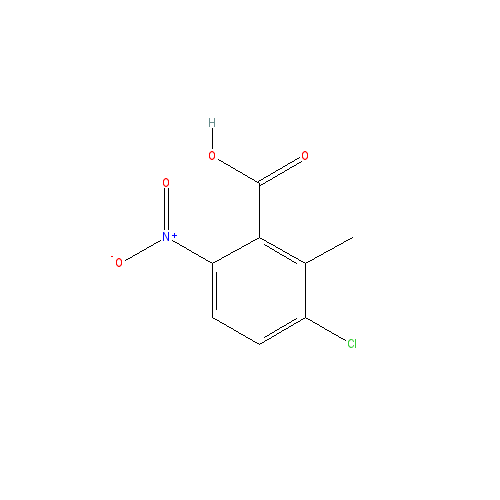 Chemical structure of 3-Chloro-2-methyl-6-nitrobenzoic acid