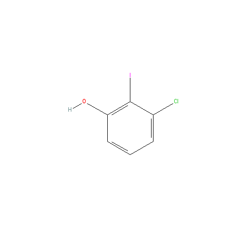 Chemical structure of 3-Chloro-2-iodophenol