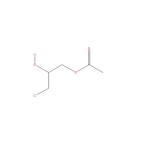 Chemical structure of 3-Chloro-2-hydroxypropyl acetate