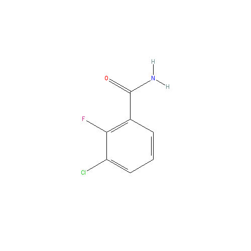 Chemical structure of 3-Chloro-2-fluorobenzamide