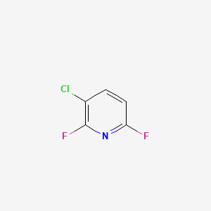 Chemical structure of 3-Chloro-2,6-difluoropyridine