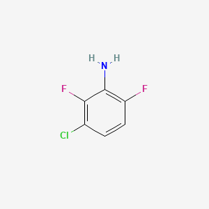Chemical structure of 3-Chloro-2,6-difluoroaniline