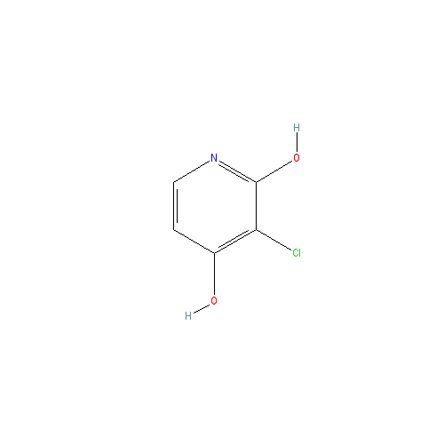 Chemical structure of 3-Chloro-2,4-Dihydroxypyridine